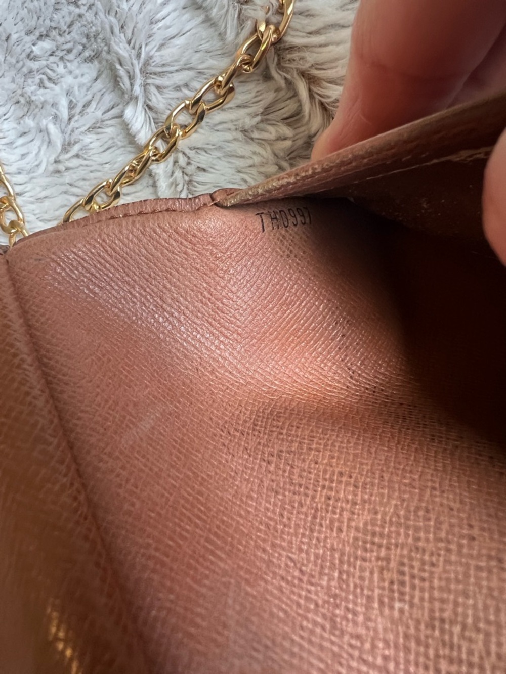 Louis Vuitton Monogram Chain Wallet Crossbody - Brown/Gold - Picture 9 of 11